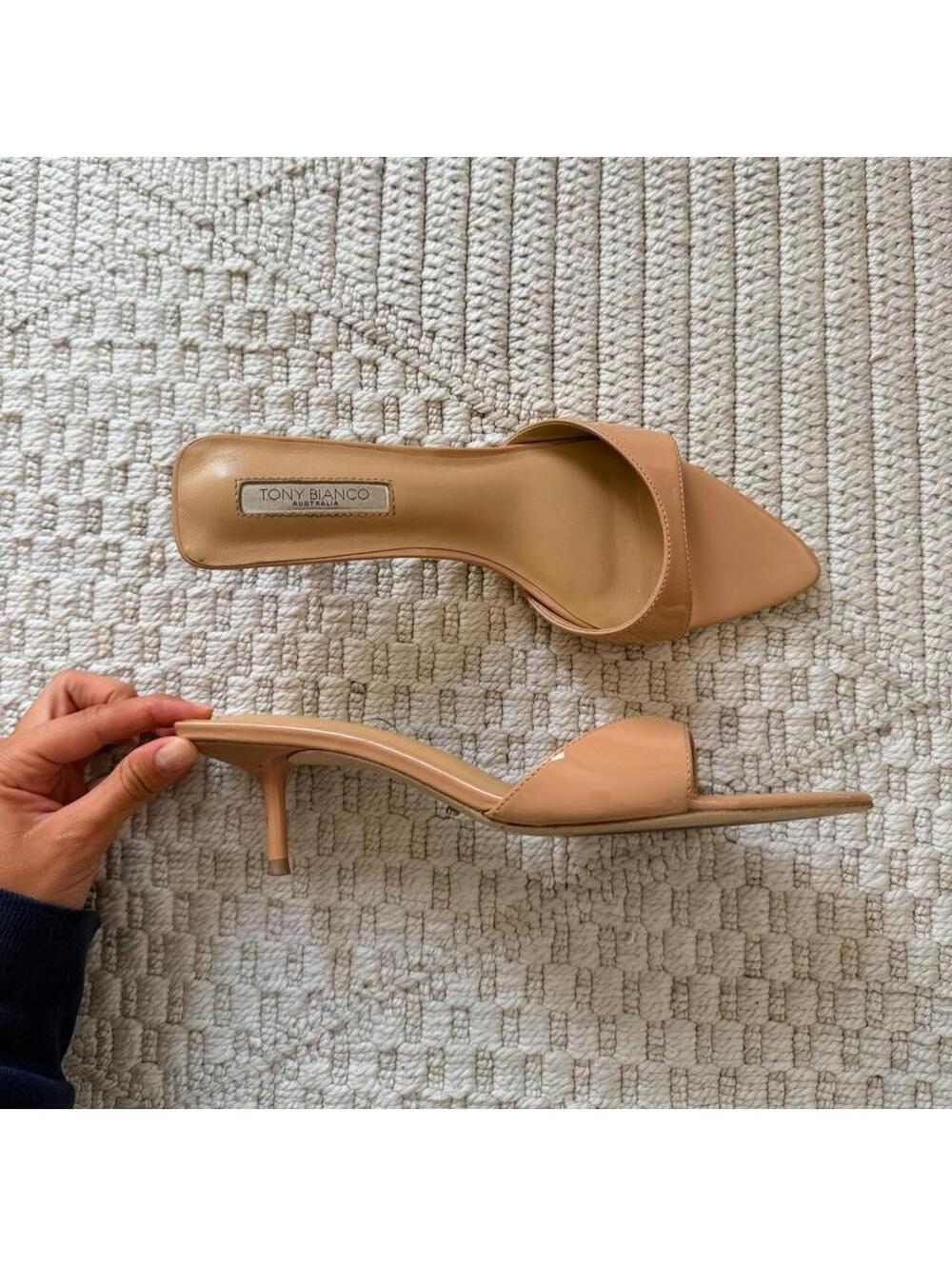 Tony Bianco Fiesta Heel in Nude Patent